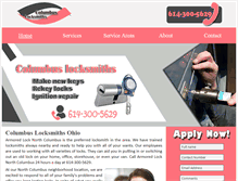 Tablet Screenshot of columbus-locksmiths.com